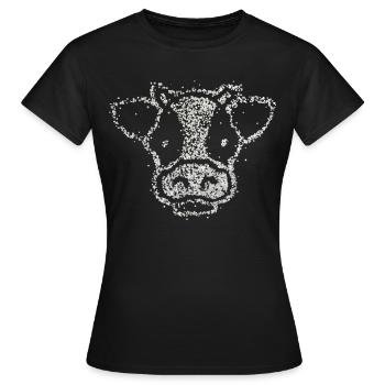 Vache Vaches De ferme Costume d’animal De remplacement Carnaval - T-shirt Femme - noir - Devant - AI Model Female 172 dark (172cm)