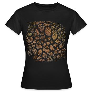 Gifarre Girafe Fourrure Safari Costume Costume Carnaval - T-shirt Femme - noir - Devant - AI Model Female 172 dark (172cm)