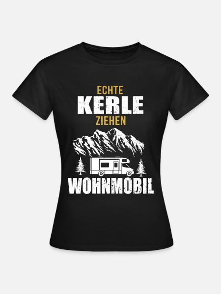 Wohnmobil Camping Zubehör - Frauen T-Shirt - Schwarz