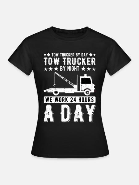 Abschlepper Abschleppdienst Abschleppwagenfahrer - Frauen T-Shirt - Schwarz
