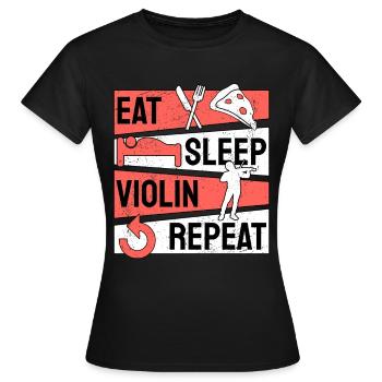 Violoniste ViolonIste Violoniste - T-shirt Femme - noir - Devant - AI Model Female 172 dark (172cm)