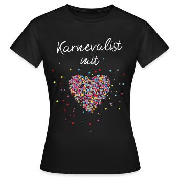 Karnevalist Kölner Karneval Jeck Narr Fasching - Frauen T-Shirt - Schwarz - Vorne - AI Model Female 172 dark (172cm)