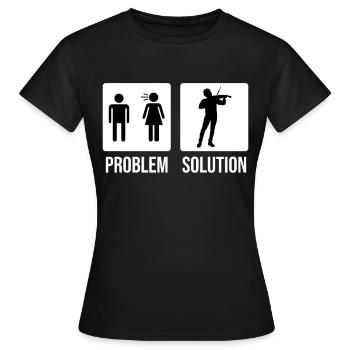 Violoniste Violoniste Violoniste - T-shirt Femme - noir - Devant - AI Model Female 172 dark (172cm)