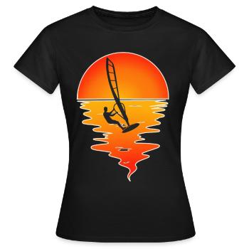 Planche à voile Windsurf Windsurf - T-shirt Femme - noir - Devant - AI Model Female 172 dark (172cm)