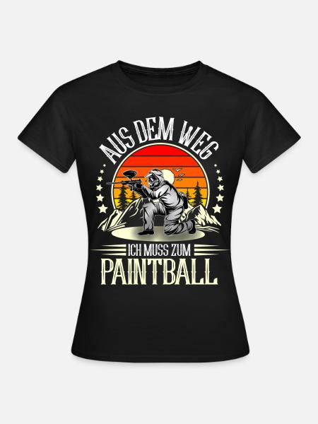 Paintball - Frauen T-Shirt - Schwarz