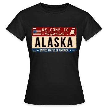 Alaska - Women's T-Shirt - black - Front - AI Model Female 172 dark (172cm)