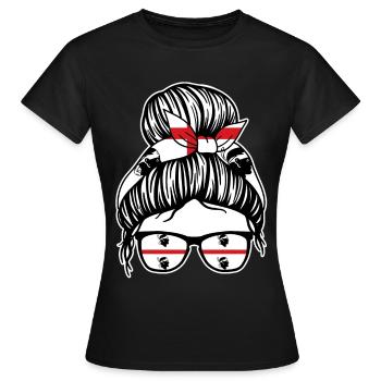 Sardinia Sardinian flag Sardegna Sardinia - Women's T-Shirt - black - Front - AI Model Female 172 dark (172cm)