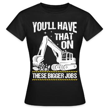 Vintage vous aurez cela sur ces plus gros travaux - T-shirt Femme - noir - Devant - AI Model Female 172 dark (172cm)