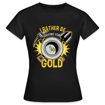Chercheurs d’or Chercheurs d’or Chercheurs d’or Chercheurs d’or - T-shirt Femme - noir - Devant - AI Model Female 172 dark (172cm)