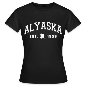 Alaska - Women's T-Shirt - black - Front - AI Model Female 172 dark (172cm)