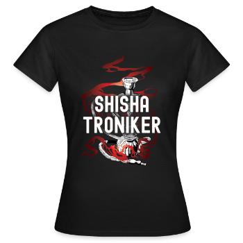 Shisha Geschenk für Wasserpfeife Shishabar Pfeife - Frauen T-Shirt - Schwarz - Vorne - AI Model Female 172 dark (172cm)