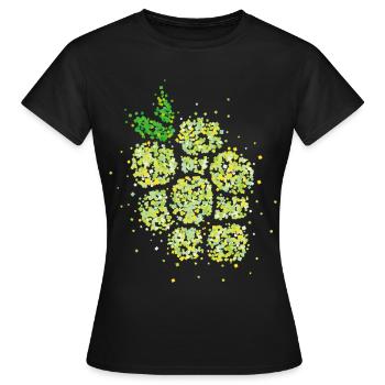 Remplacement du costume de raisin Carnaval Confettis - T-shirt Femme - noir - Devant - AI Model Female 172 dark (172cm)