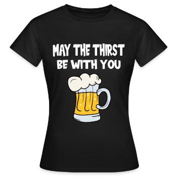Que la soif soit avec vous - T-shirt Femme - noir - Devant - AI Model Female 172 dark (172cm)