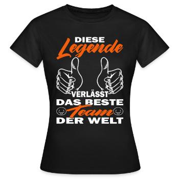 Zum Abschied Kollege - Jobwechsel - Frauen T-Shirt - Schwarz - Vorne - AI Model Female 172 dark (172cm)