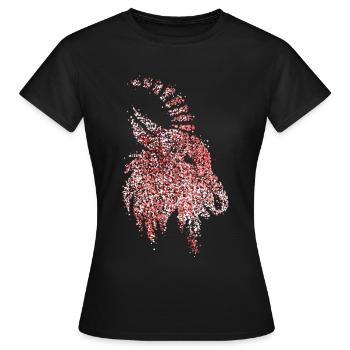 Geißbock Rot Weiß Rut un Wiess Karneval Köln Kölle - T-shirt Femme - noir - Devant - AI Model Female 172 dark (172cm)
