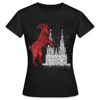 Kölner Dom Köln Rot Weiß Kölle Karneval Konfetti - Frauen T-Shirt - Schwarz - Vorne - AI Model Female 172 dark (172cm)