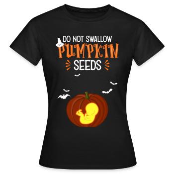 Bébé Halloween Dicton Costume Grossesse - T-shirt Femme - noir - Devant - AI Model Female 172 dark (172cm)