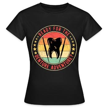 Prothésiste dentaire Prosthodontiste dentaire - T-shirt Femme - noir - Devant - AI Model Female 172 dark (172cm)