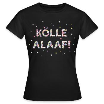 Kölle Alaaf Kölsch Carnaval de Cologne 5ème saison - T-shirt Femme - noir - Devant - AI Model Female 172 dark (172cm)