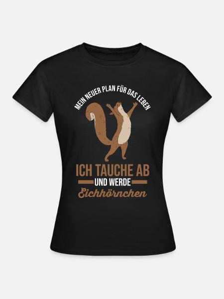 Erdmännchen - Frauen T-Shirt - Schwarz