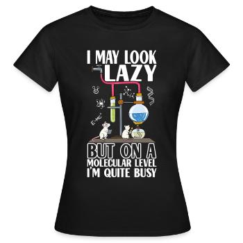 Chimiste chimiste - T-shirt Femme - noir - Devant - AI Model Female 172 dark (172cm)