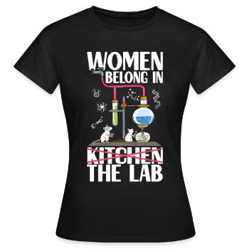 Chimiste chimiste - T-shirt Femme - noir - Devant - AI Model Female 172 dark (172cm)