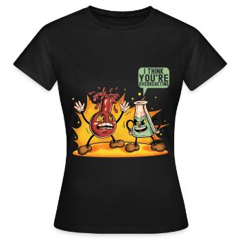 Chimiste chimiste - T-shirt Femme - noir - Devant - AI Model Female 172 dark (172cm)