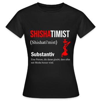 Shisha - Frauen T-Shirt - Schwarz - Vorne - AI Model Female 172 dark (172cm)