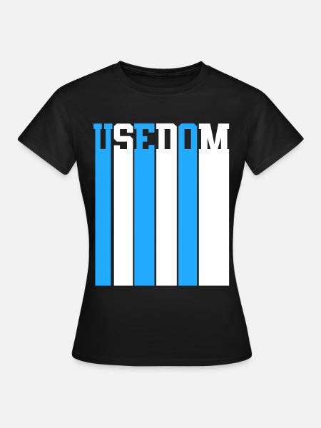 Ostsee Usedom - Frauen T-Shirt - Schwarz