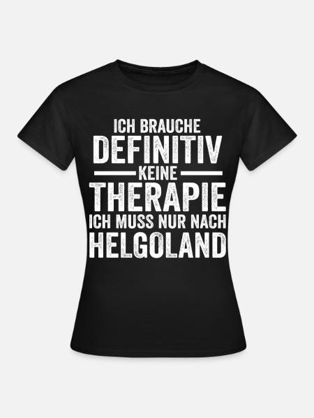 Nordsee Helgoland - Frauen T-Shirt - Schwarz