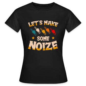 Ayons un bruyant - T-shirt Femme - noir - Devant - AI Model Female 172 dark (172cm)