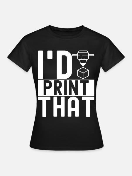 3 D Drucken - Frauen T-Shirt - Schwarz