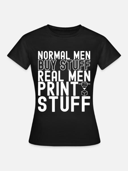 Impression 3D - T-shirt Femme - noir
