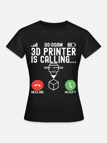 3 D Drucken - Frauen T-Shirt - Schwarz