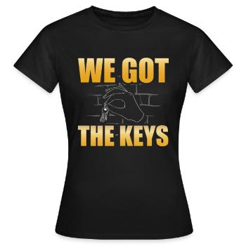 Wir Haben Die Hausbesitzer-einweihungsparty Von - Frauen T-Shirt - Schwarz - Vorne - AI Model Female 172 dark (172cm)