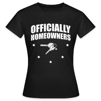 Offizielle Einweihungsparty Für Hausbesitzer - Frauen T-Shirt - Schwarz - Vorne - AI Model Female 172 dark (172cm)