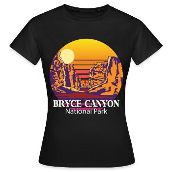 Bryce Canyon Souvenir Parc National Rocks Utah Cam - T-shirt Femme - noir - Devant - AI Model Female 172 dark (172cm)