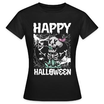 Halloween Costume Pumpkin Attack Nightmare - Women's T-Shirt - black - Front - AI Model Female 172 dark (172cm)
