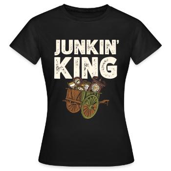 Junkin' King Antique Collector Antiques - T-shirt Femme - noir - Devant - AI Model Female 172 dark (172cm)