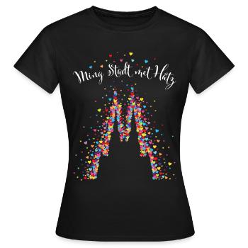 Kölner Karneval Dom Kölsch Kölle Köln Colonia - Frauen T-Shirt - Schwarz - Vorne - AI Model Female 172 dark (172cm)