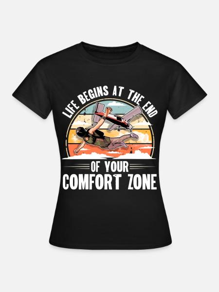 Fallschirmspringer Fallschirmspringen Fallschirm - Frauen T-Shirt - Schwarz