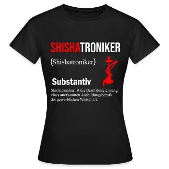 Shisha - Frauen T-Shirt - Schwarz - Vorne - AI Model Female 172 dark (172cm)