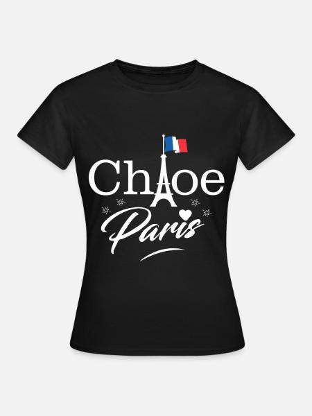 Eiffelturm Paris Französische Liebe - Frauen T-Shirt - Schwarz