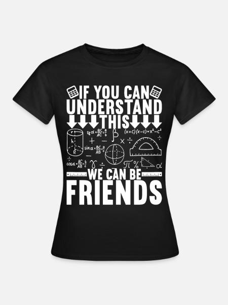 Mathe Mathelehrer - Frauen T-Shirt - Schwarz