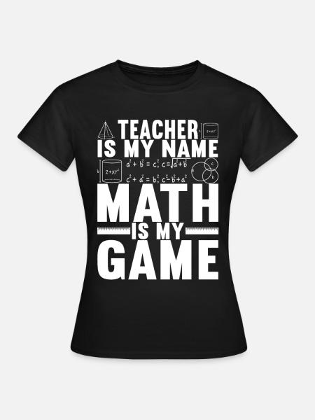 Mathe Mathelehrer - Frauen T-Shirt - Schwarz