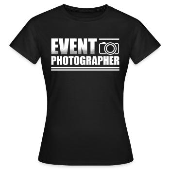 Photographe d’événement Caméraman Photographie Image - T-shirt Femme - noir - Devant - AI Model Female 172 dark (172cm)