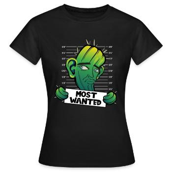 Most Wanted Ohrwaschlkaktus - Frauen T-Shirt - Schwarz - Vorne - AI Model Female 172 dark (172cm)