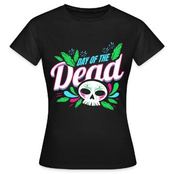 Logo pour le Jour des Morts - T-shirt Femme - noir - Devant - AI Model Female 172 dark (172cm)