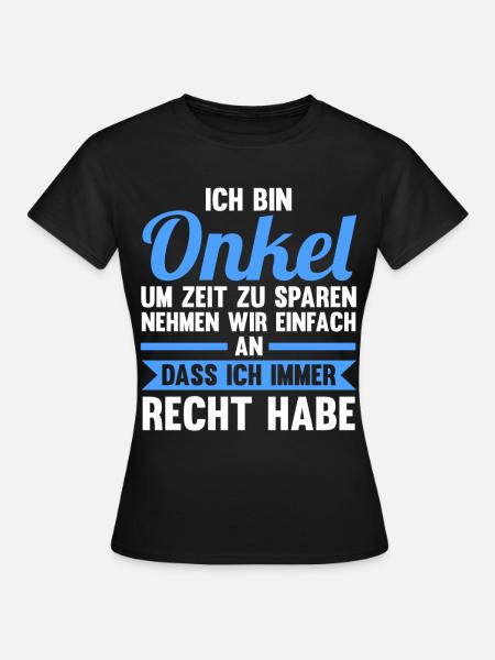 Patenonkel Pate Onkel - Frauen T-Shirt - Schwarz