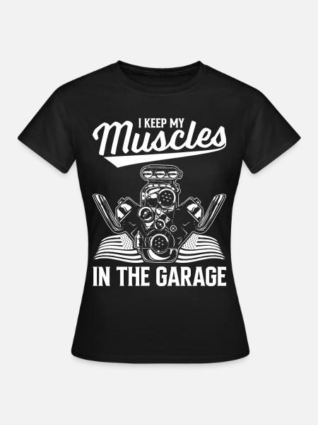 Muscel Car V8 Turbocompresseur Camion Voiture de course - T-shirt Femme - noir